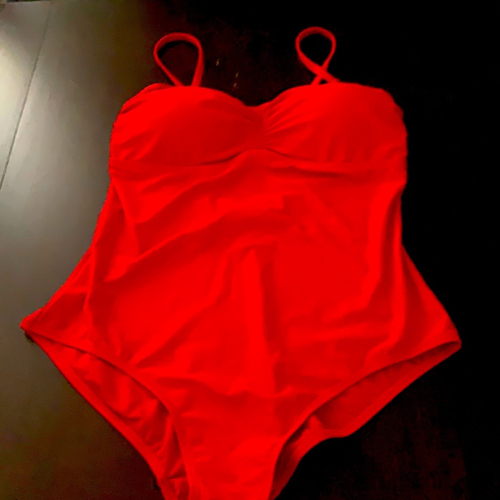 Red bathing suit
